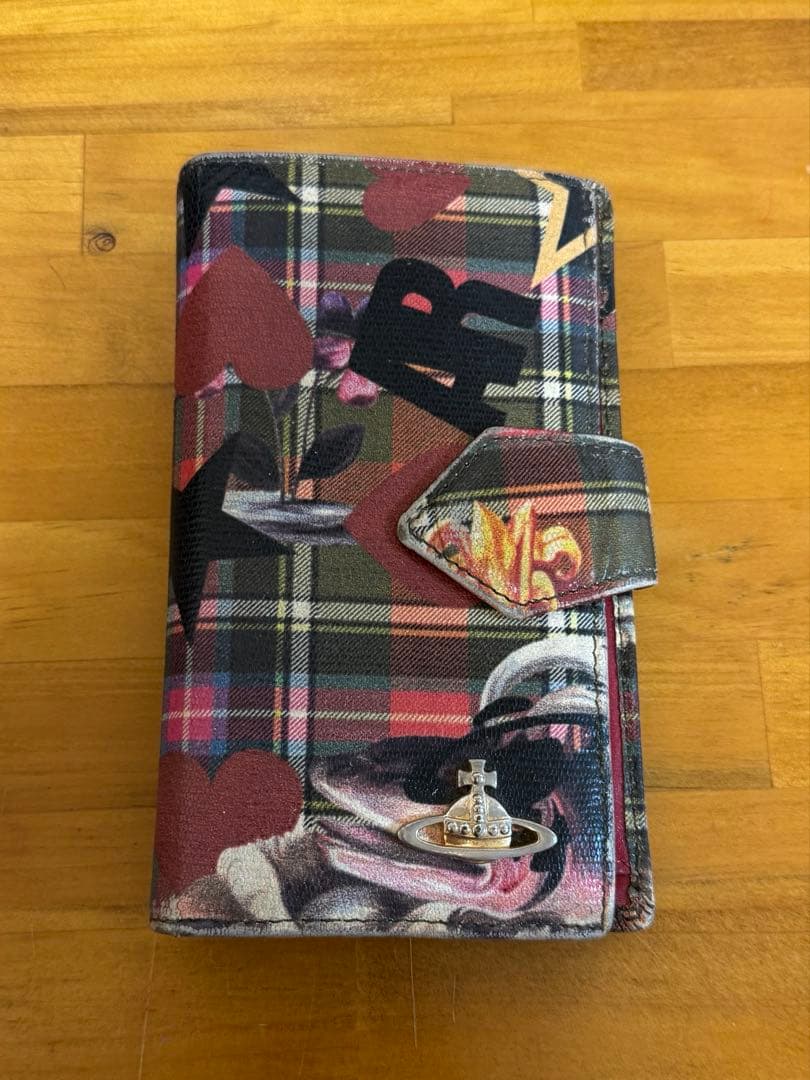 Vivienne Westwood — portefeuille à carreaux et motifs — photo 1